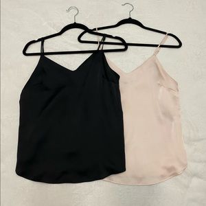 Dynamite V Neck Satin Slip Cami x2.